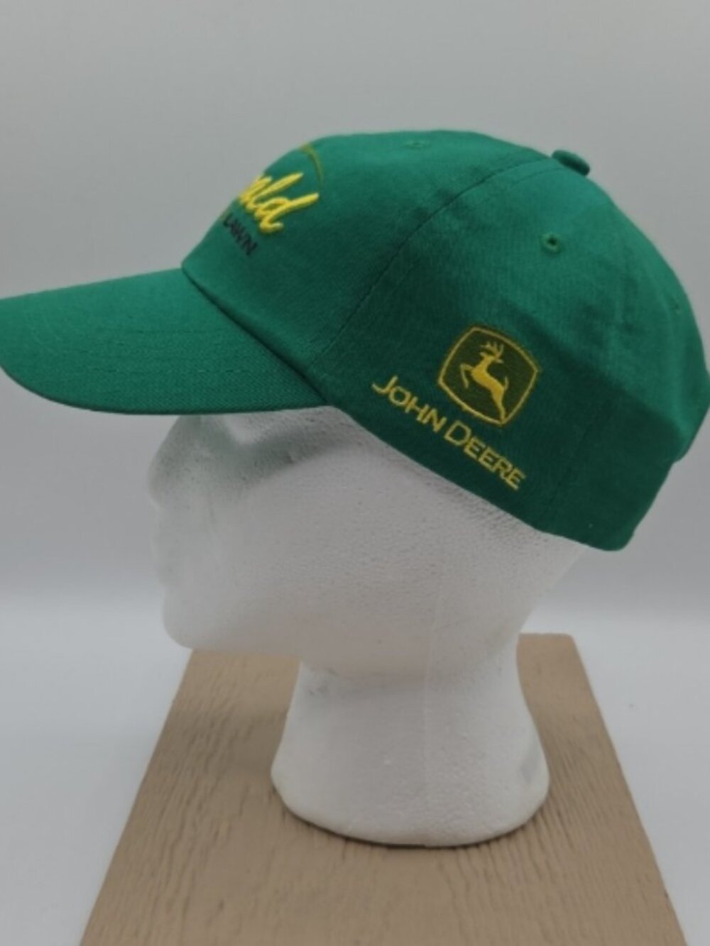 Donald Farm & Lawn Hat Green John Deere Strapback Adjustable